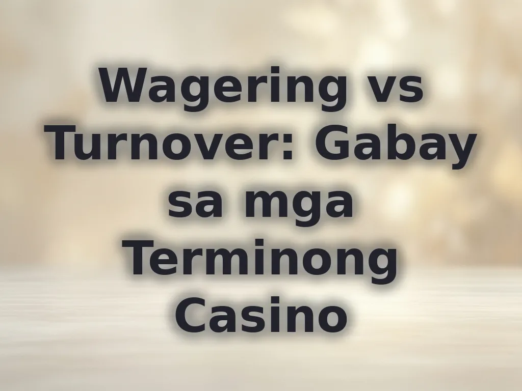 Casino terms guide